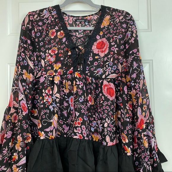 BOOHOO Aimelia Woven Printed Oversized Tunic NWT🏷 - Picture 6 of 9